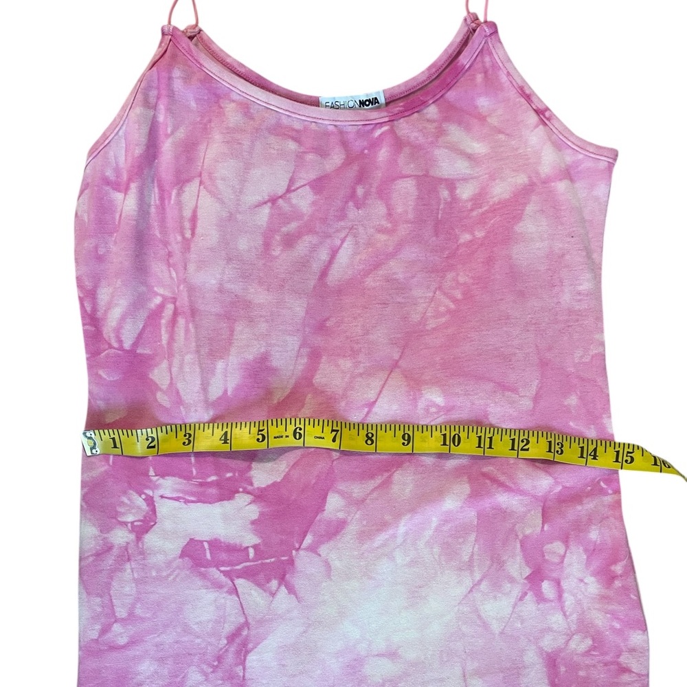 Pink and White tie died, Dreamy Watercolor Design, Large, New - Picture 5 of 7